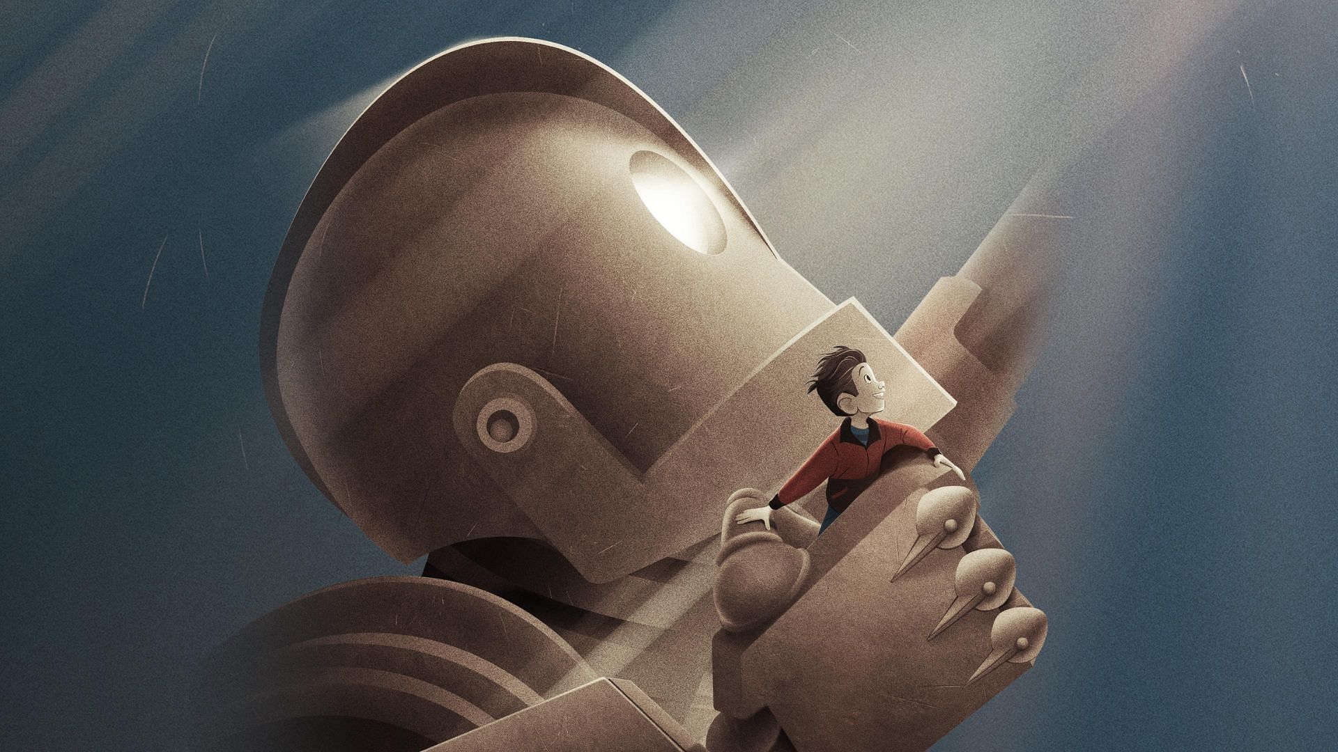 Hogarth and the Iron Giant (Image via Prime Video)